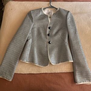 Armani Collezioni Metallic Stripe Jacket Size 2